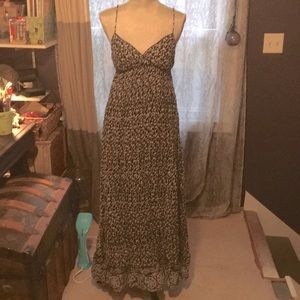 DEREK HEART FLORAL MAXI DRESS